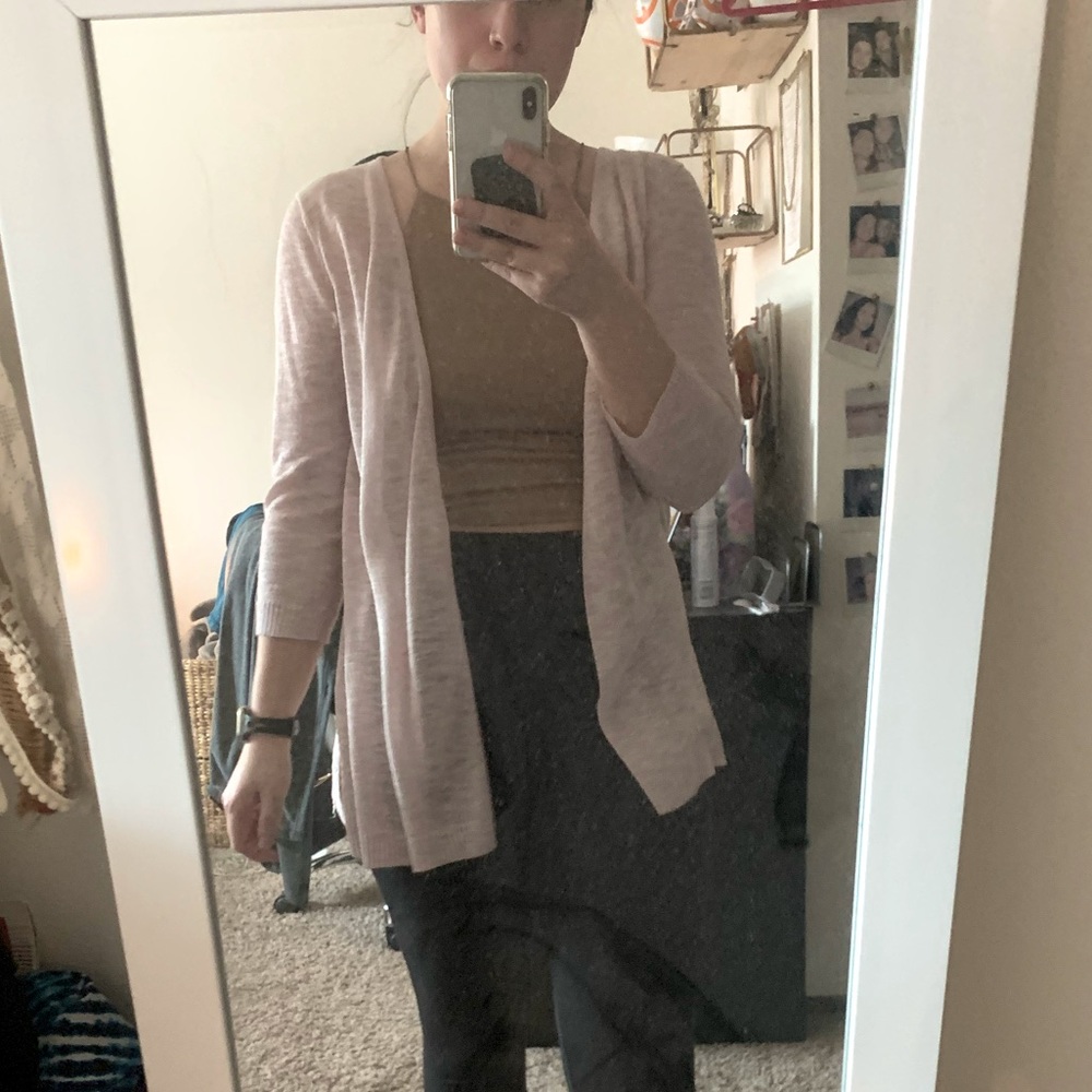 Light pink cardigan